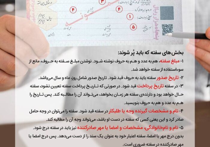 چطور یک برگ سفته پُر کنیم؟
